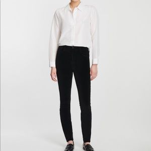 J Brand Super Skinny Maria Velvet Pants
